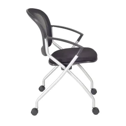 Regency Cadence Mesh Nesting Chair, Black, 12/Pk (2309BK12PK)