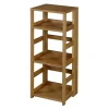 Regency Flip Flop 34" High Square Folding Bookcase- Medium Oak (FFSQ3412MO)
