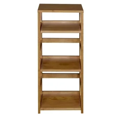 Regency Flip Flop 34" High Square Folding Bookcase- Medium Oak (FFSQ3412MO)