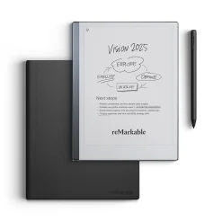 reMarkable 2 10.3" Paper Tablet with Marker Plus and Premium Leather Book Folio, Black (RM115)