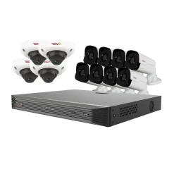 REVO America Ultra HD Audio Capable 16 Channel 4 TB NVR Surveillance System with 12 Cameras (RU162D4GB8GA-4T)