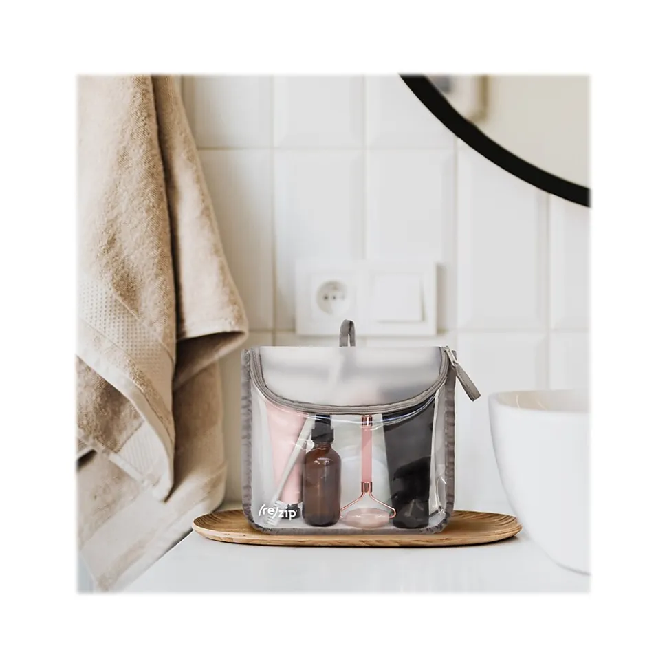 ReZip 8" Travel Organizer, Clear/Gray (BA217-GRY)