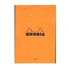 Rhodia Classic French Paper Pads Ruled With Margin 6 In. X 8 1/4 In. Orange [Pack Of 4] (4PK-16600)