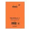 Rhodia Classic French Paper Pads Graph 4 In. X 6 In. Orange [Pack Of 8] (8PK-13200)
