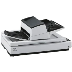 RICOH fi-7700 PA03740-B005 Duplex Flatbed Document Scanner, Black/White