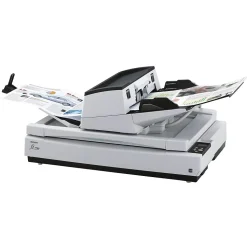RICOH fi-7700 PA03740-B005 Duplex Flatbed Document Scanner, Black/White