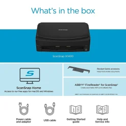 RICOH ScanSnap IX1400 PA03820-B235 Duplex Document Scanner, Black