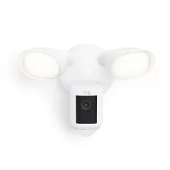 Ring Floodlight Cam Pro Outdoor Wireless Security Camera, White (B0CG6VFFVL)