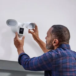 Ring Floodlight Cam Pro Outdoor Wireless Security Camera, White (B0CG6VFFVL)