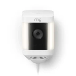 Ring Spotlight Cam Plus Outdoor Wireless Security Camera, White (B09J1TB7TB)