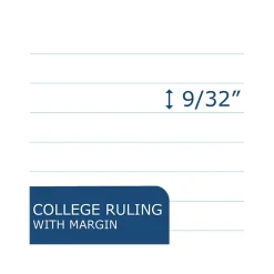 Roaring Spring Paper Products Studio Series 1-Subject Notebooks, 9" x 11", College Ruled, 70 Sheets (11323)