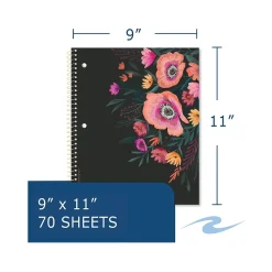 Roaring Spring Paper Products Studio Series 1-Subject Notebooks, 9