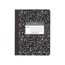 Roaring Spring Paper Products Composition Notebooks, 9.75" x 7.5", Wide Ruled, 100 Sheets, Black (77230)
