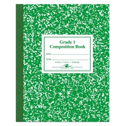 Roaring Spring Paper Products Composition Notebooks, 7.75" x 9.75", Wide Ruled, 50 Sheets, Green (ROA77920)