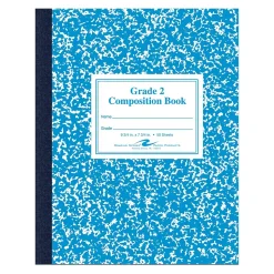 Roaring Spring Paper Products Composition Notebooks, 7.75" x 9.75", Wide Ruled, 50 Sheets, Blue (ROA77921)