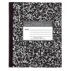 Roaring Spring Paper Products 1-Subject Composition Notebooks, 7" x 8.5", Wide Ruled, 48 Sheets, Black (77333)