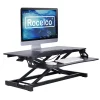 Rocelco 32"W Manual Adjustable Standing Desk Converter, Black (R VADRB)