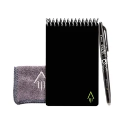 Rocketbook Mini Smart Notepad, 3.5" x 5.5", Dot Grid Ruled, Black, 24 Sheets/Pad (EVR2-M-RC-A-FR)