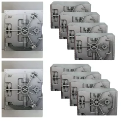 Rogue Wallet WalletGuard RFID Paper Travel Wallet, Silver Vault, 10/Pack (WALRFIDPKGSLVRV)