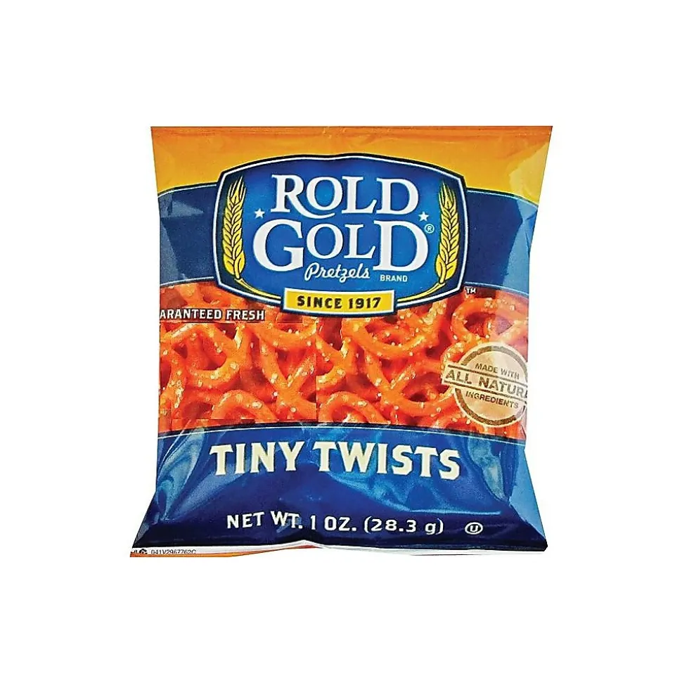 Rold Gold Savory Pretzels Twists, 1 oz. Bags, 88 Bags/Carton (FRI32430)