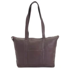 Royce Leather 24-Hour Women's Travel Tote Bag in Colombian Leather (634-CAFE-VL)