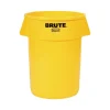 Rubbermaid Brute Plastic Trash Can without Lid, 20 Gallons, Yellow (FG262000YEL)