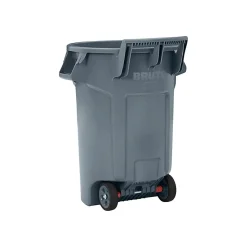 Rubbermaid BRUTE Resin Trash Can, 44 Gallon, Gray (2131929)