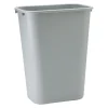 Rubbermaid Commercial Deskside Plastic Wastebasket, 3.5 Gallon, Gray (FG295500GRAY)