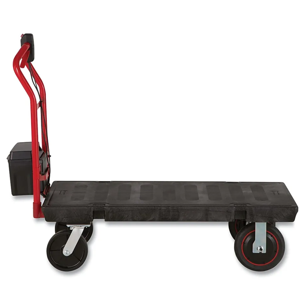Rubbermaid Commercial Motorized Kit for 24" x 48" Platform Truck, Black/Red (2173663)