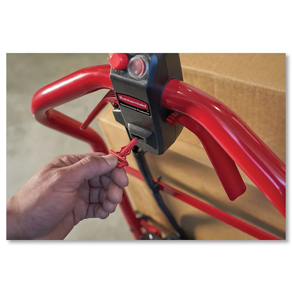 Rubbermaid Commercial Motorized Kit for 24" x 48" Platform Truck, Black/Red (2173663)