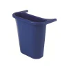 Rubbermaid Commercial Products Polyethylene Side Bin, 1.25 Gal., Blue (FG295073BLUE)