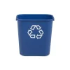 Rubbermaid Commercial Products Plastic Container, 7 Gallon, Blue (FG295673BLUE)