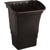 Rubbermaid Commercial Refuse Bin, Black, 8 gal, 2/Pack