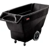 Rubbermaid® Commercial Structural Foam Tilt Truck, 152 Gallon/600 lb Capacity, Black (FG101100BLA)