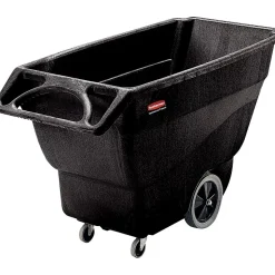 Rubbermaid® Commercial Structural Foam Tilt Truck, 152 Gallon/600 lb Capacity, Black (FG101100BLA)