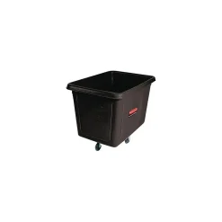 Rubbermaid® Cube Truck, 500 lbs. Capacity, Black, 37"H x 31"W x 43.75"L