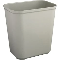 Rubbermaid Fire-Resistant Wastebasket Trash Can, Gray, 7 Gallons