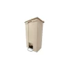 Rubbermaid Fire-Safe Step-On Trash Can, 23 Gallons, Beige (FG614600BEIG)