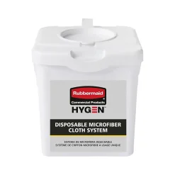 Rubbermaid HYGEN Plastic Bucket, White, 4/Pack (2135007)