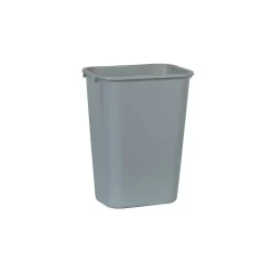 Rubbermaid Indoor Trash Can w/ No Lid, Gray Plastic, 10.25 Gal. (FG295700GRAY)