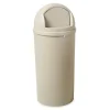 Rubbermaid Marshal Dome Top Plastic Trash Can, 15 gal. (FG816088BEIG)