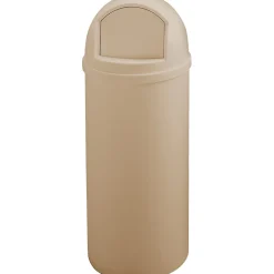 Rubbermaid Marshal Dome Top Plastic Trash Can, 15 gal. (FG816088BEIG)