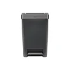 Rubbermaid Premier Series III Indoor Step-On Trash Can with Lid, 12.4 Gallon, Black (2120983)