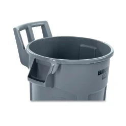 Rubbermaid Resin Indoor/Outdoor Trash Can, 32 Gallon, Gray (RCP2179403)
