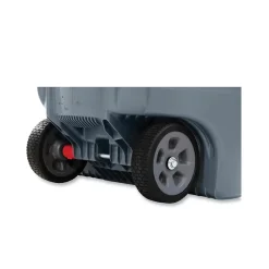 Rubbermaid Resin Indoor/Outdoor Trash Can, 32 Gallon, Gray (RCP2179403)