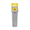 Rubbermaid Slim Jim Single-Stream Recycling Station, 23 Gallon, Gray/Yellow (2185052)