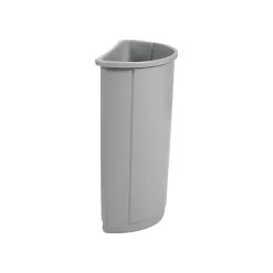 Rubbermaid Untouchable Indoor, Outdoor Trash Can w/ no Lid, Gray Polyethylene, 21 Gal. (FG352000GRAY)