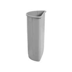 Rubbermaid Untouchable Indoor, Outdoor Trash Can w/ no Lid, Gray Polyethylene, 21 Gal. (FG352000GRAY)