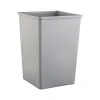 Rubbermaid Untouchable Indoor/Outdoor Trash Can, Gray Resin, 35 Gal. (FG395800GRAY)