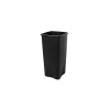 Rubbermaid Untouchable Plastic Square Wastebasket Trash Can, 23 Gallons, Black (FG356988BLA)